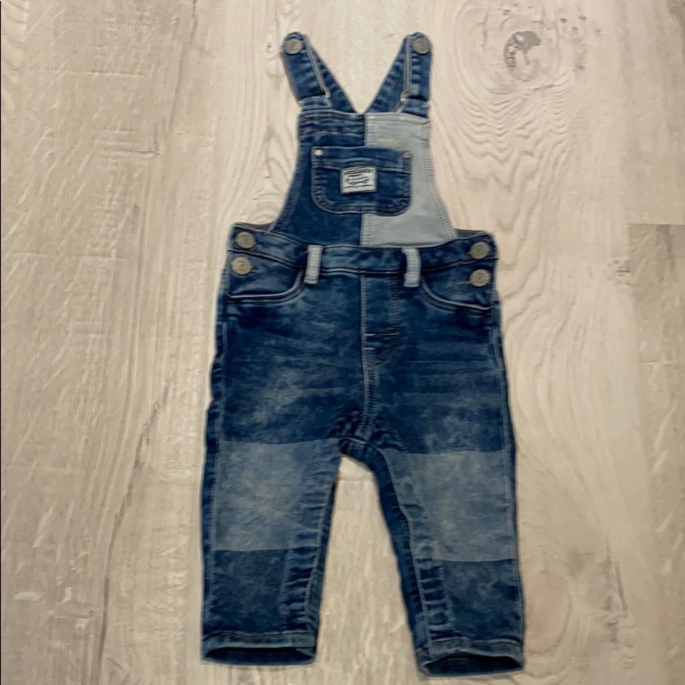 H&M Denim Baby Overalls Adjustable